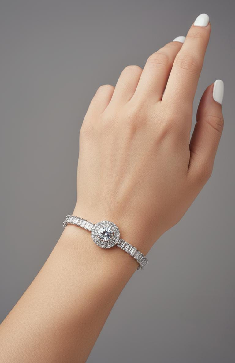 💎Steen less Steel Silver Bracelet