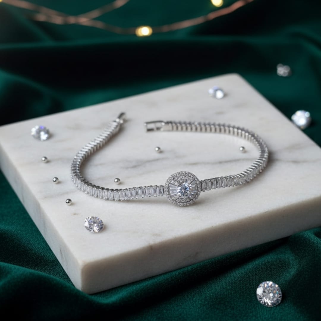 💎Steen less Steel Silver Bracelet