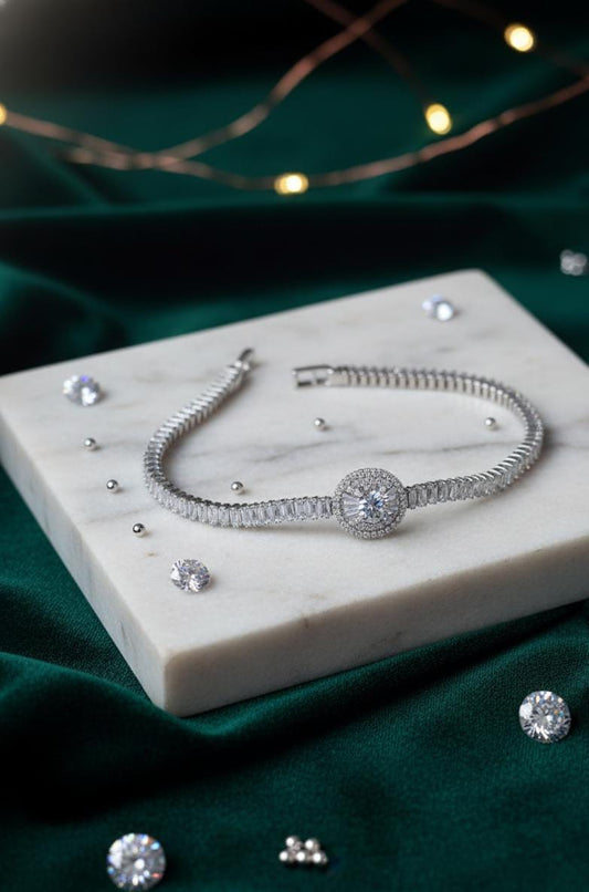 💎Steen less Steel Silver Bracelet